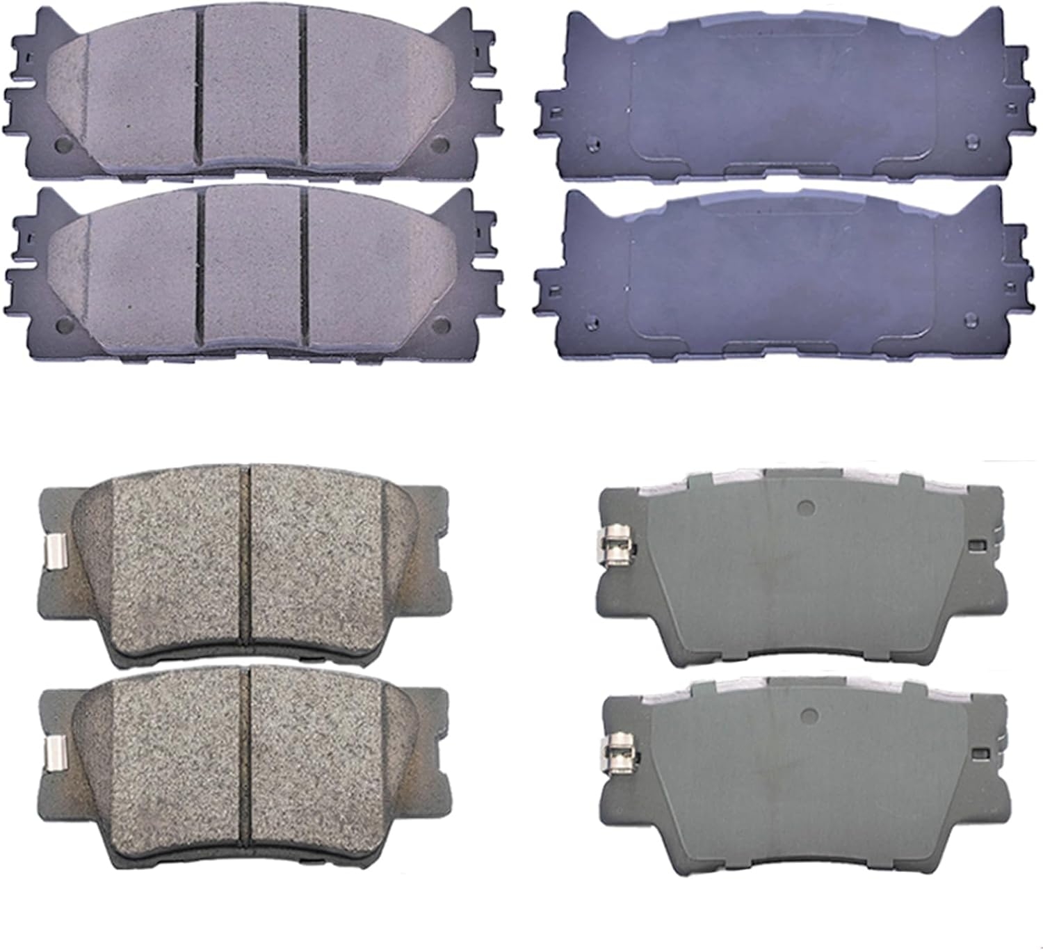 Replacement for Front & Rear Ceramic Brake pads Set 2016 2017 2018 2019 Honda Civic D1451 D914 - Image 177