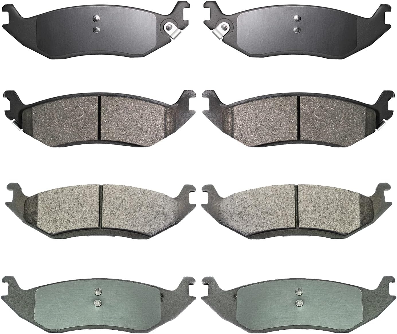 Replacement for Front & Rear Ceramic Brake pads Set 2016 2017 2018 2019 Honda Civic D1451 D914 - Image 180