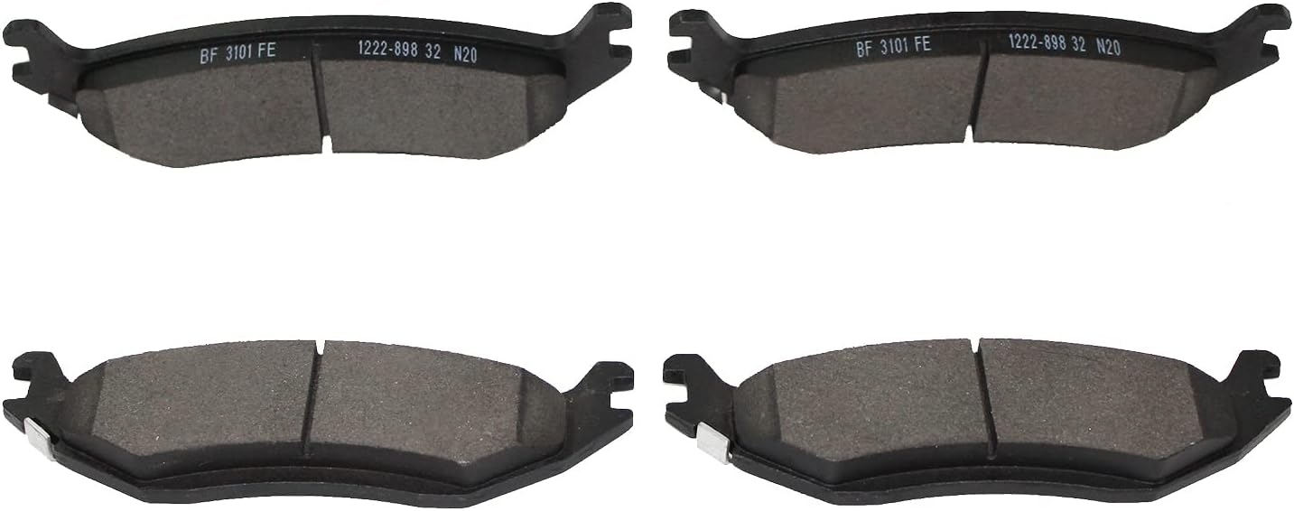 Replacement for Front & Rear Ceramic Brake pads Set 2016 2017 2018 2019 Honda Civic D1451 D914 - Image 181