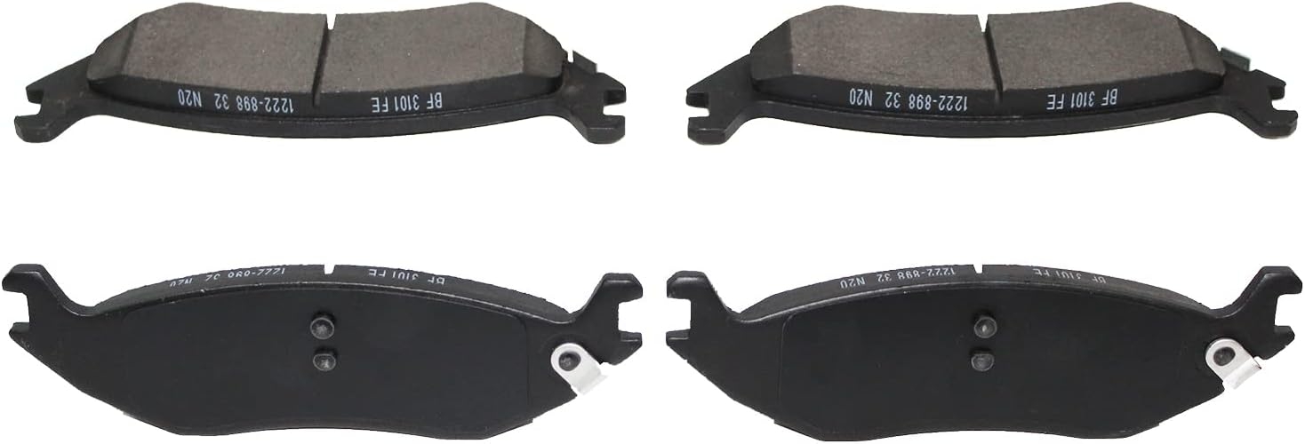 Replacement for Front & Rear Ceramic Brake pads Set 2016 2017 2018 2019 Honda Civic D1451 D914 - Image 182