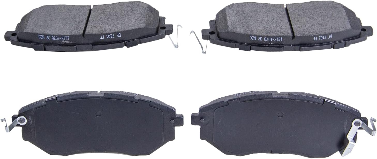 Replacement for Front & Rear Ceramic Brake pads Set 2016 2017 2018 2019 Honda Civic D1451 D914 - Image 186