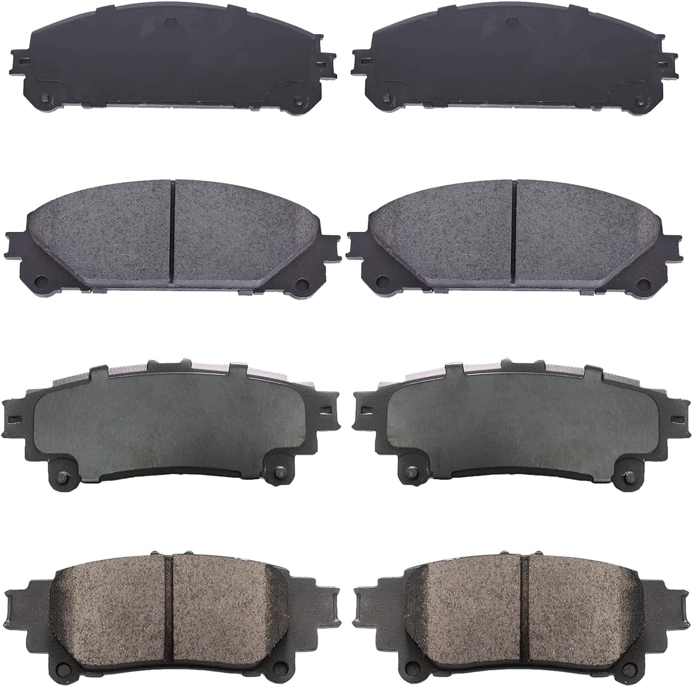 Replacement for Front & Rear Ceramic Brake pads Set 2016 2017 2018 2019 Honda Civic D1451 D914 - Image 188