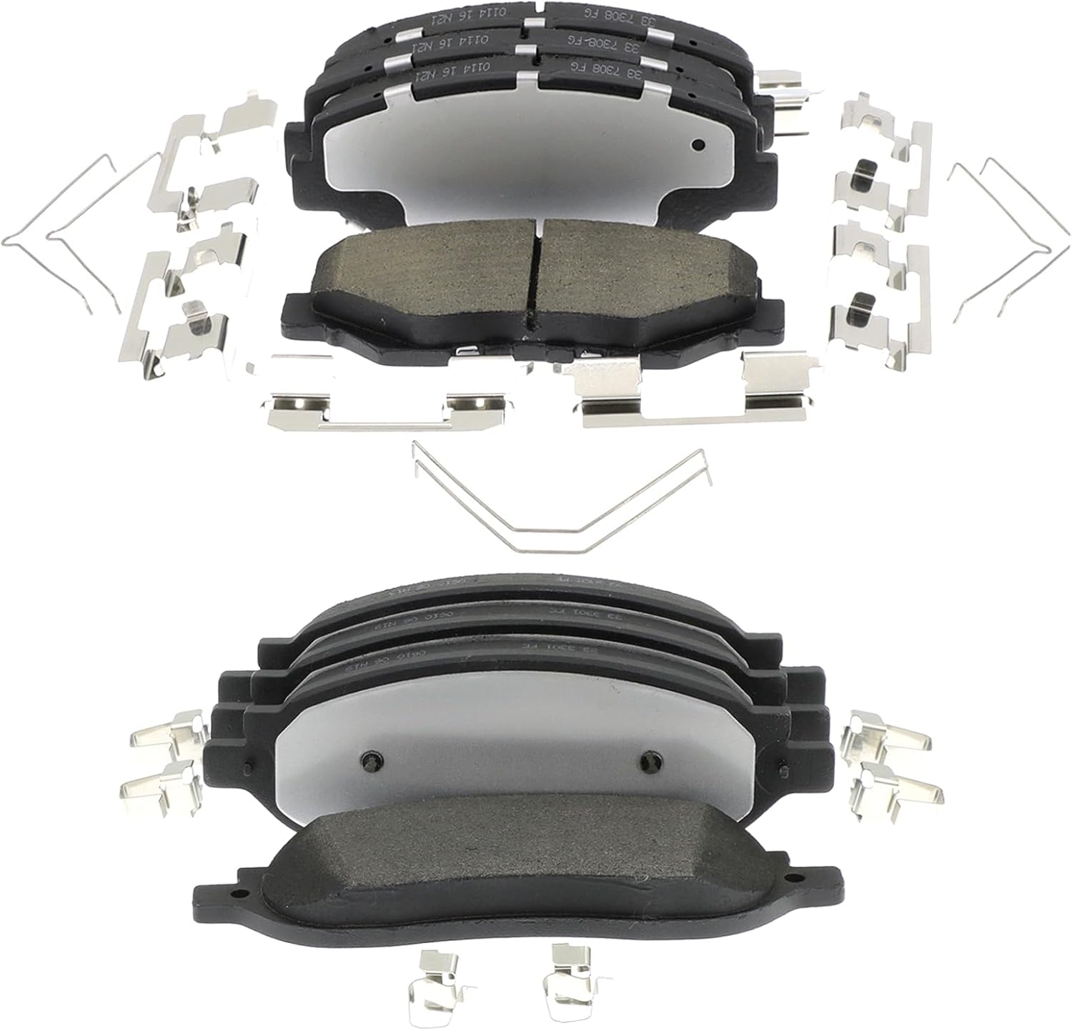 Replacement for Front & Rear Ceramic Brake pads Set 2016 2017 2018 2019 Honda Civic D1451 D914 - Image 192