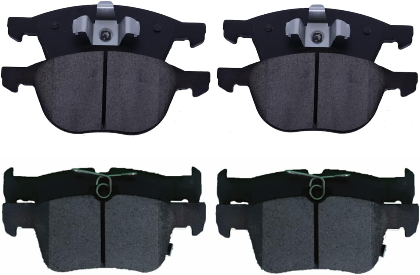 Replacement for Front & Rear Ceramic Brake pads Set 2016 2017 2018 2019 Honda Civic D1451 D914 - Image 193