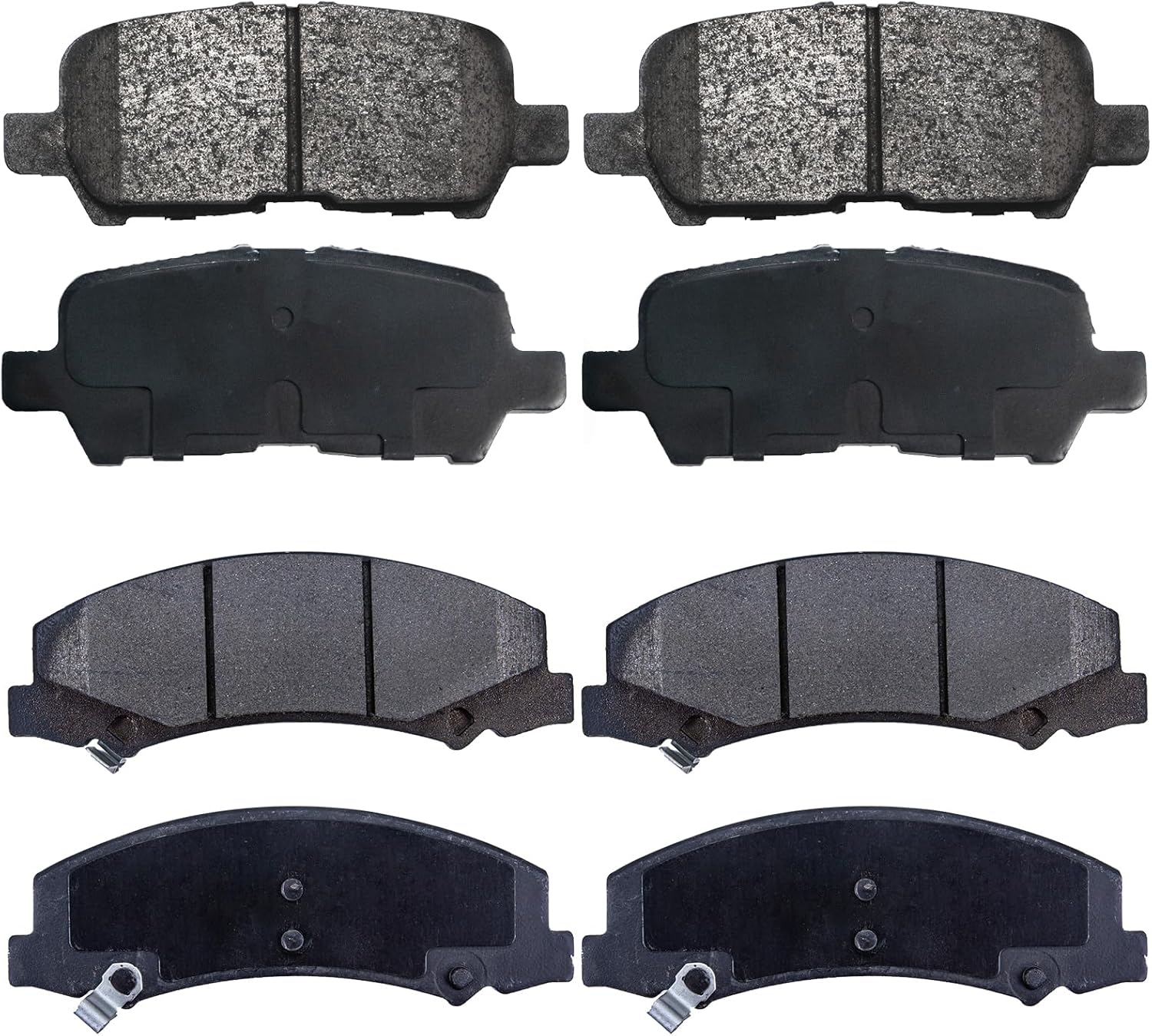 Replacement for Front & Rear Ceramic Brake pads Set 2016 2017 2018 2019 Honda Civic D1451 D914 - Image 196