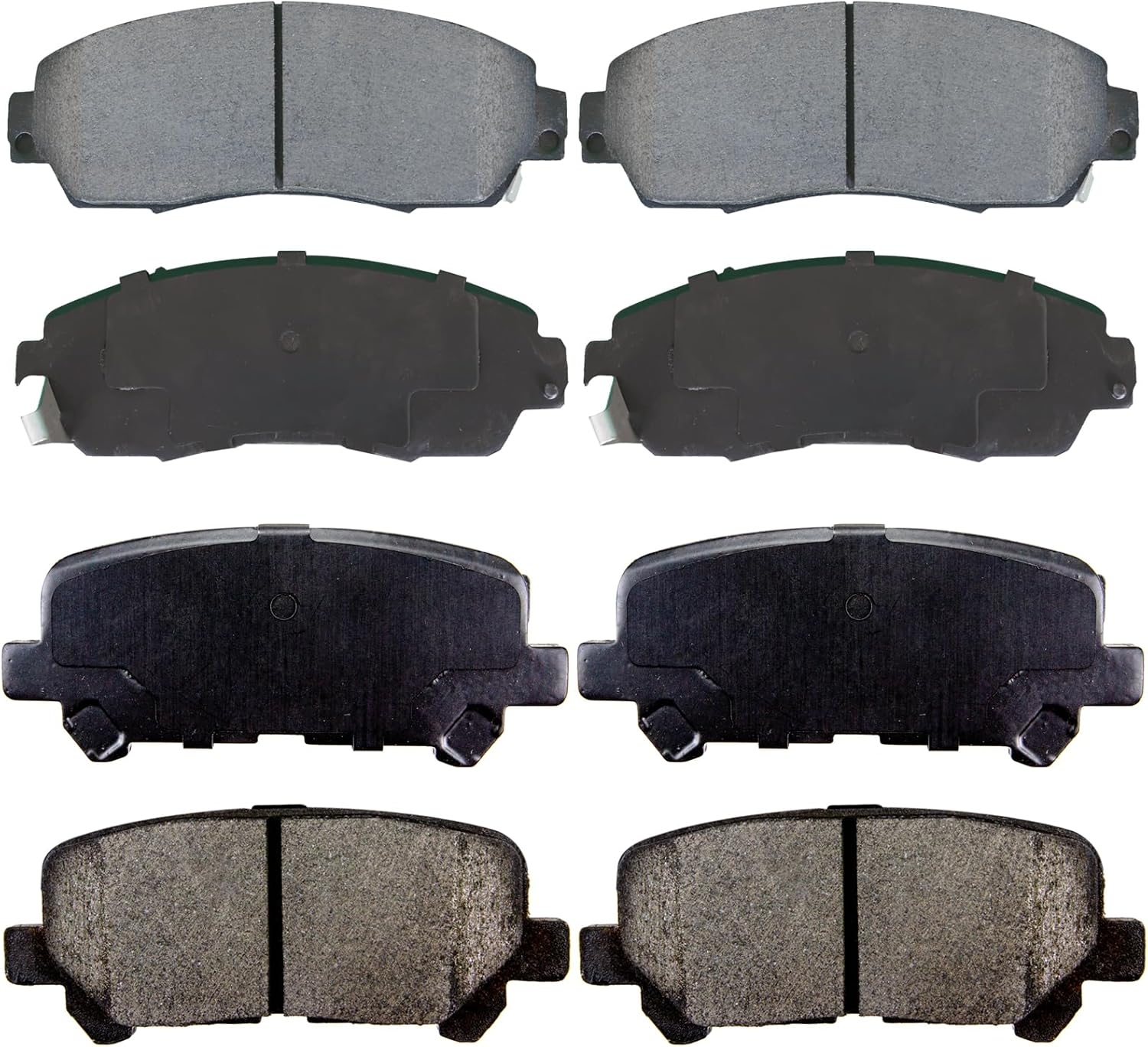 Replacement for Front & Rear Ceramic Brake pads Set 2016 2017 2018 2019 Honda Civic D1451 D914 - Image 199