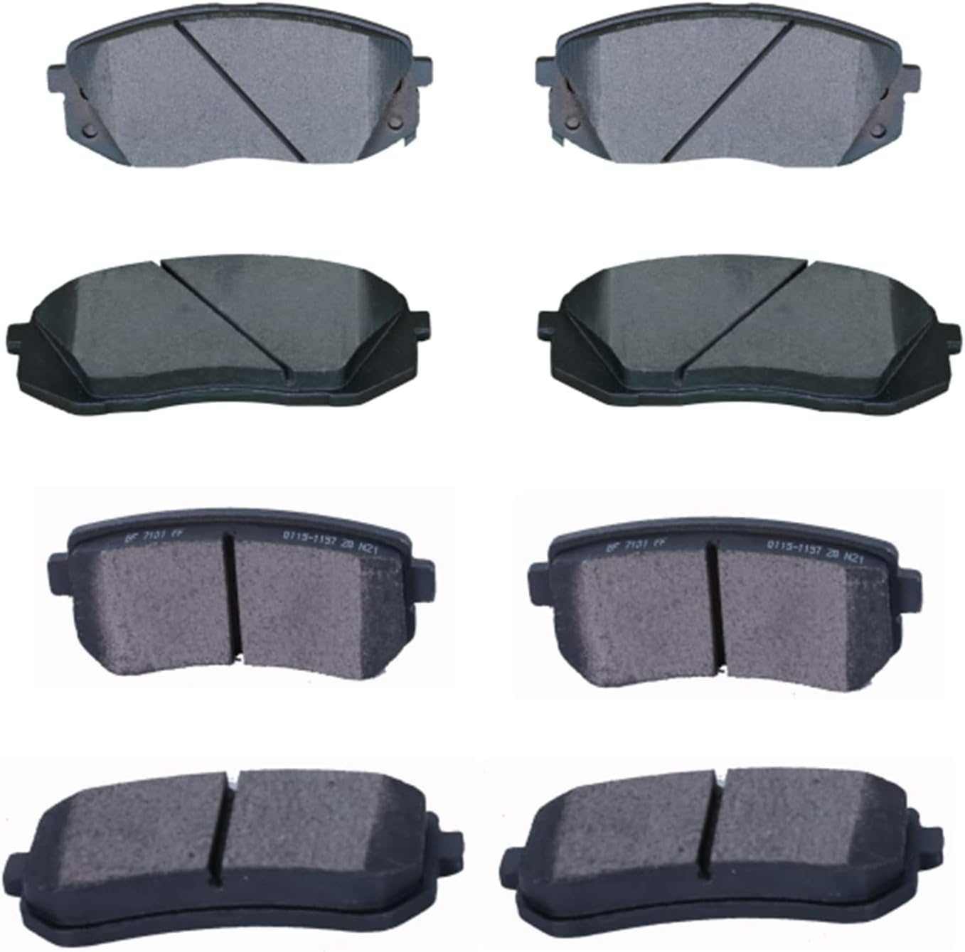 Replacement for Front & Rear Ceramic Brake pads Set 2016 2017 2018 2019 Honda Civic D1451 D914 - Image 200