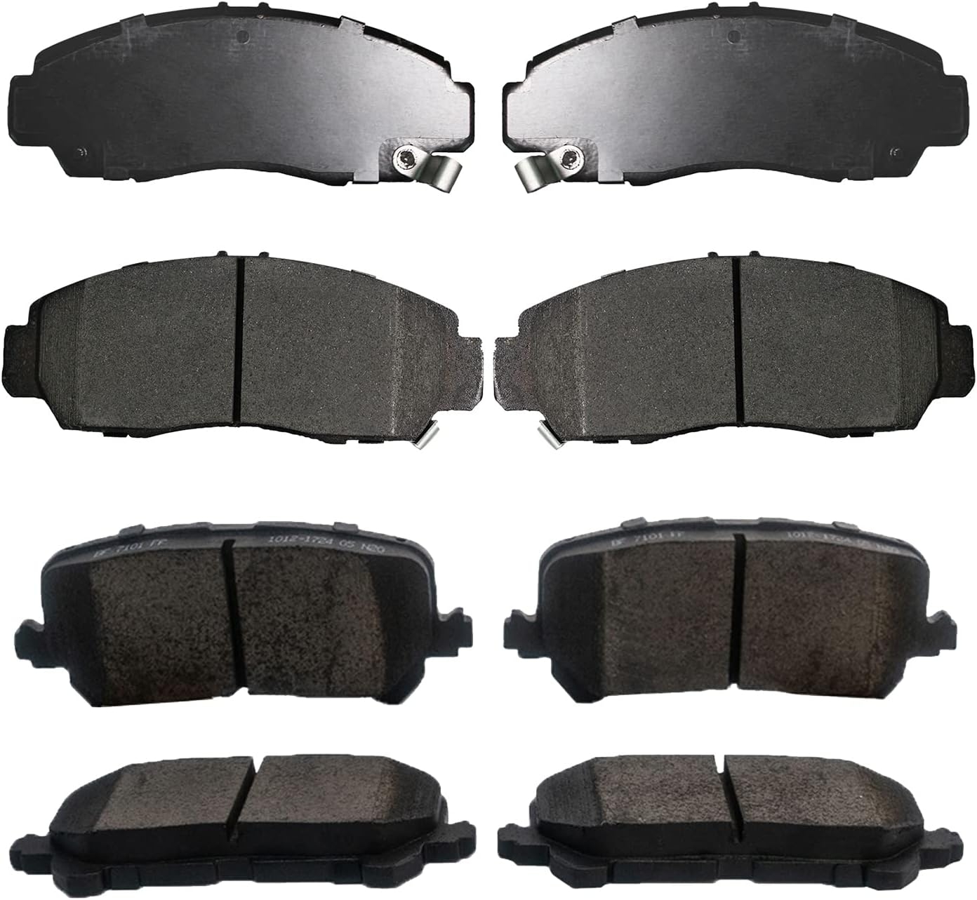 Replacement for Front & Rear Ceramic Brake pads Set 2016 2017 2018 2019 Honda Civic D1451 D914 - Image 201