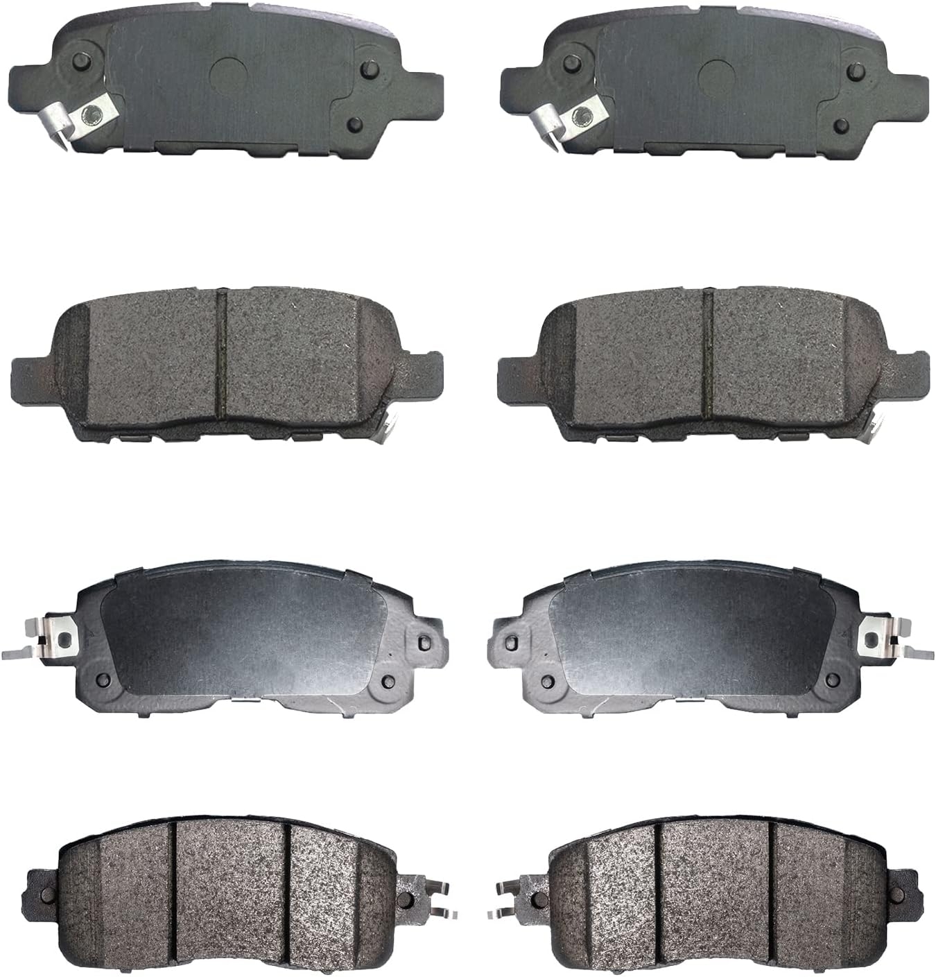 Replacement for Front & Rear Ceramic Brake pads Set 2016 2017 2018 2019 Honda Civic D1451 D914 - Image 203