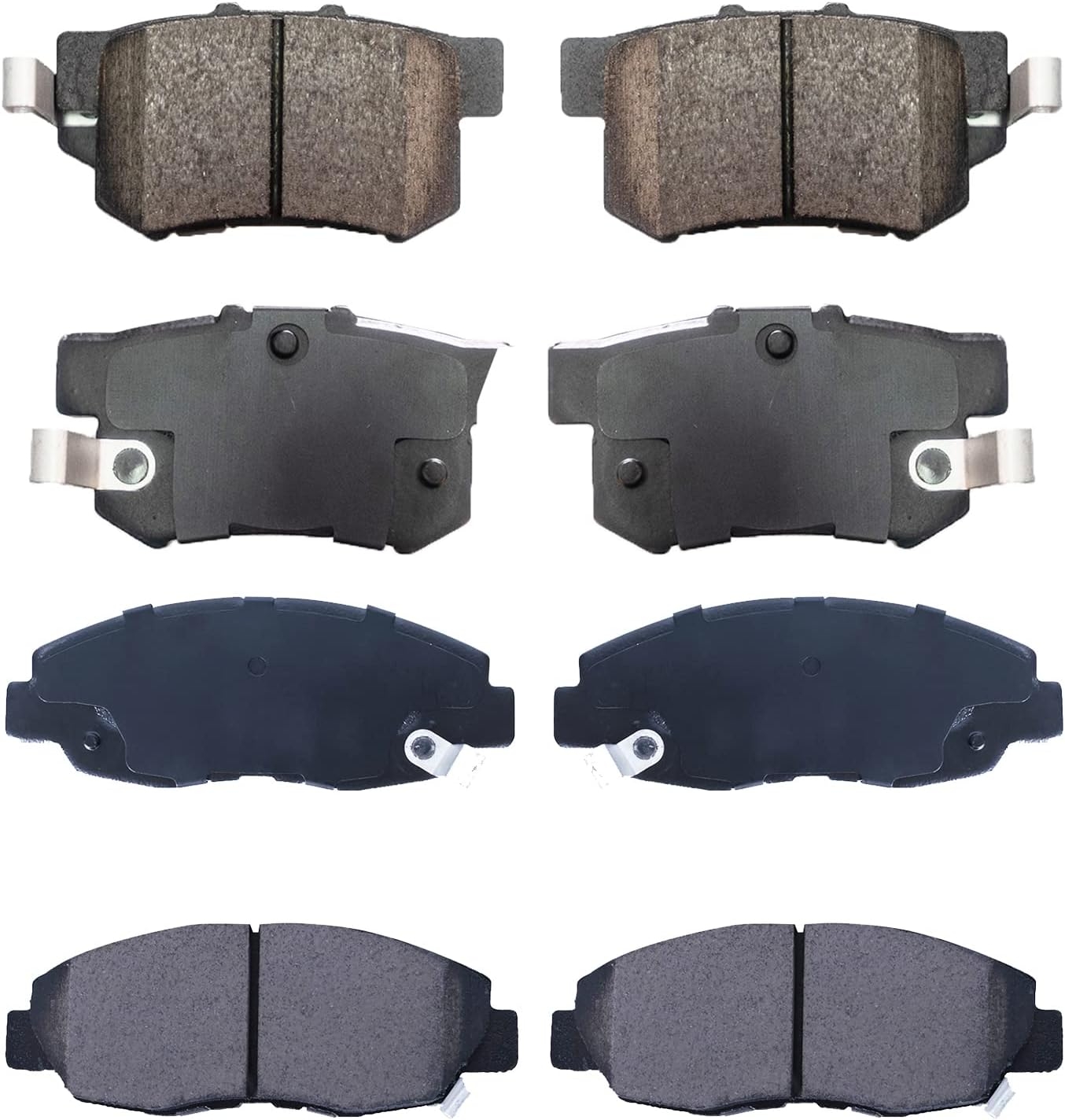 Replacement for Front & Rear Ceramic Brake pads Set 2016 2017 2018 2019 Honda Civic D1451 D914 - Image 207