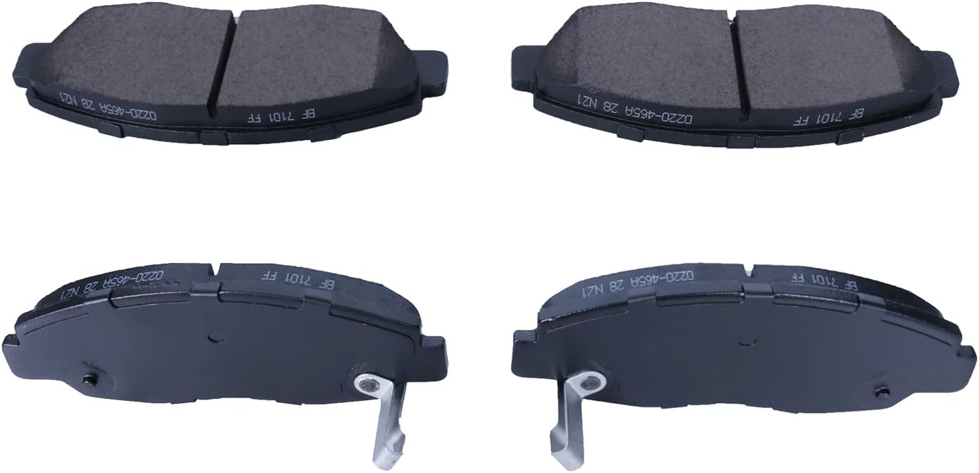 Replacement for Front & Rear Ceramic Brake pads Set 2016 2017 2018 2019 Honda Civic D1451 D914 - Image 208
