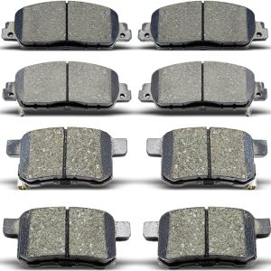 D1451 D1654 Front Rear Ceramic Brake Pads Set Fit For 2013-2017 HONDA ACCORD Not For LX Models (8 pcs)
