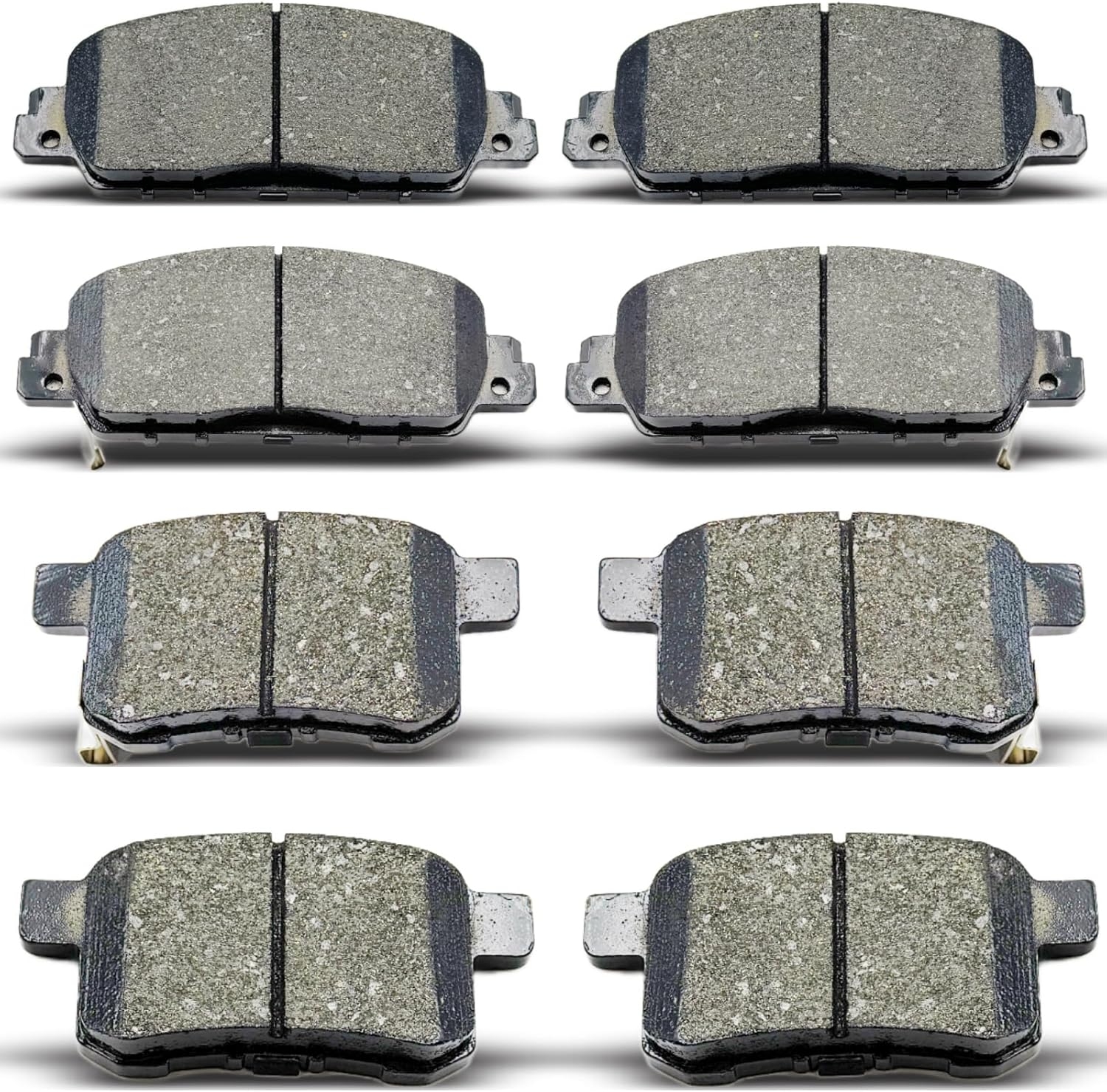 D1451 D1654 Front Rear Ceramic Brake Pads Set Fit For 2013-2017 HONDA ACCORD Not For LX Models (8 pcs)