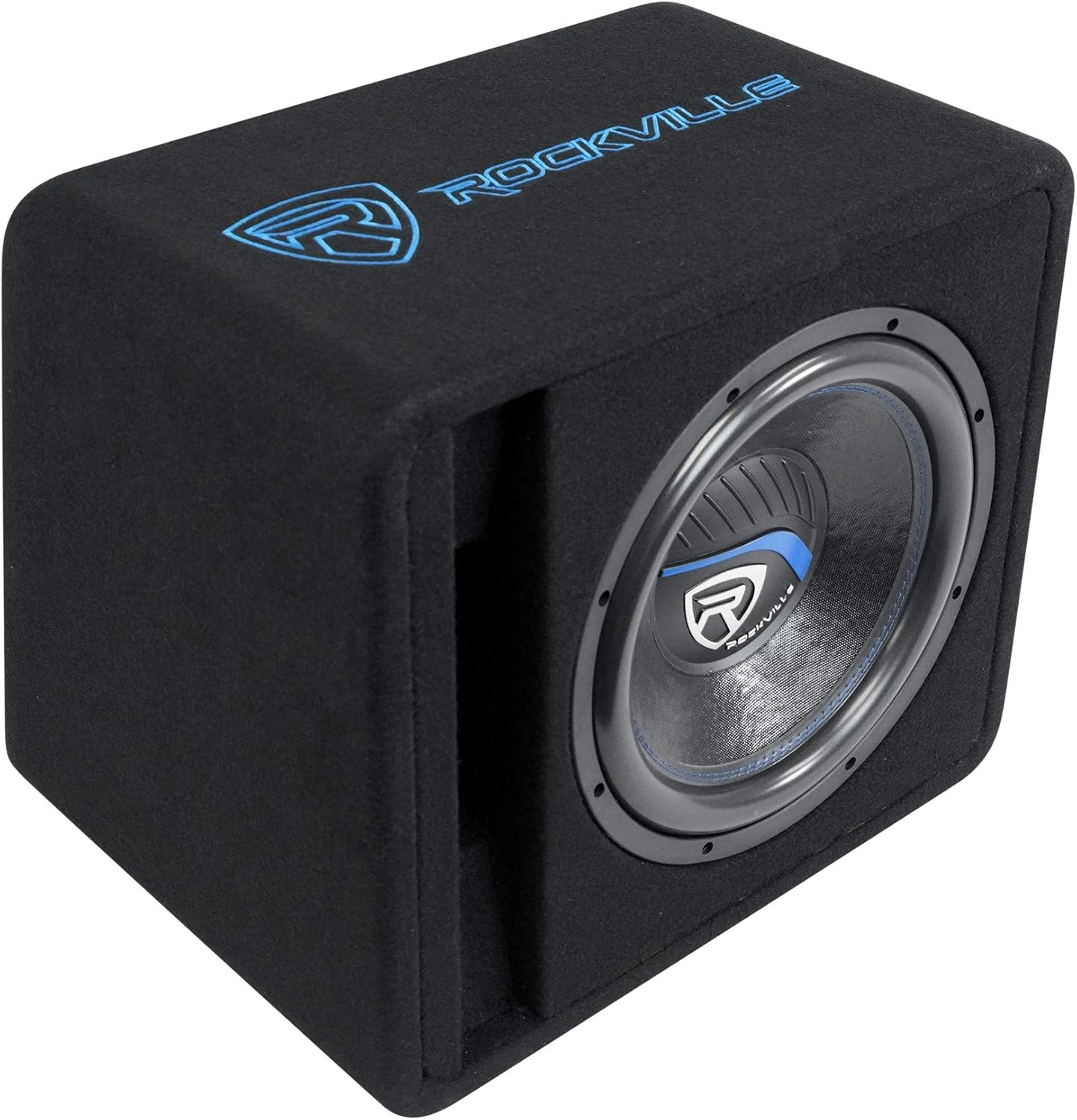 Rockville SK512 Package 12" 1400w K5 Car Subwoofer Enclosure, DB11 Amp, 8Ga Wiring Kit, Vented Loaded Sub and Mono Amplifier with Bass Knob - Image 2