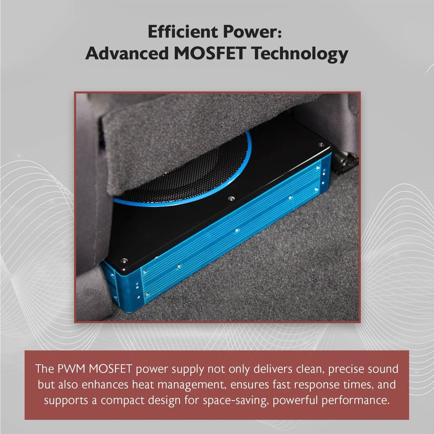 Rockville RW10CA 800W Peak Slim 10" Active Powered Car Subwoofer, Built-in Amp, Hardwired Remote Control, Low Profile Design for Compact Car Audio Systems - Image 12