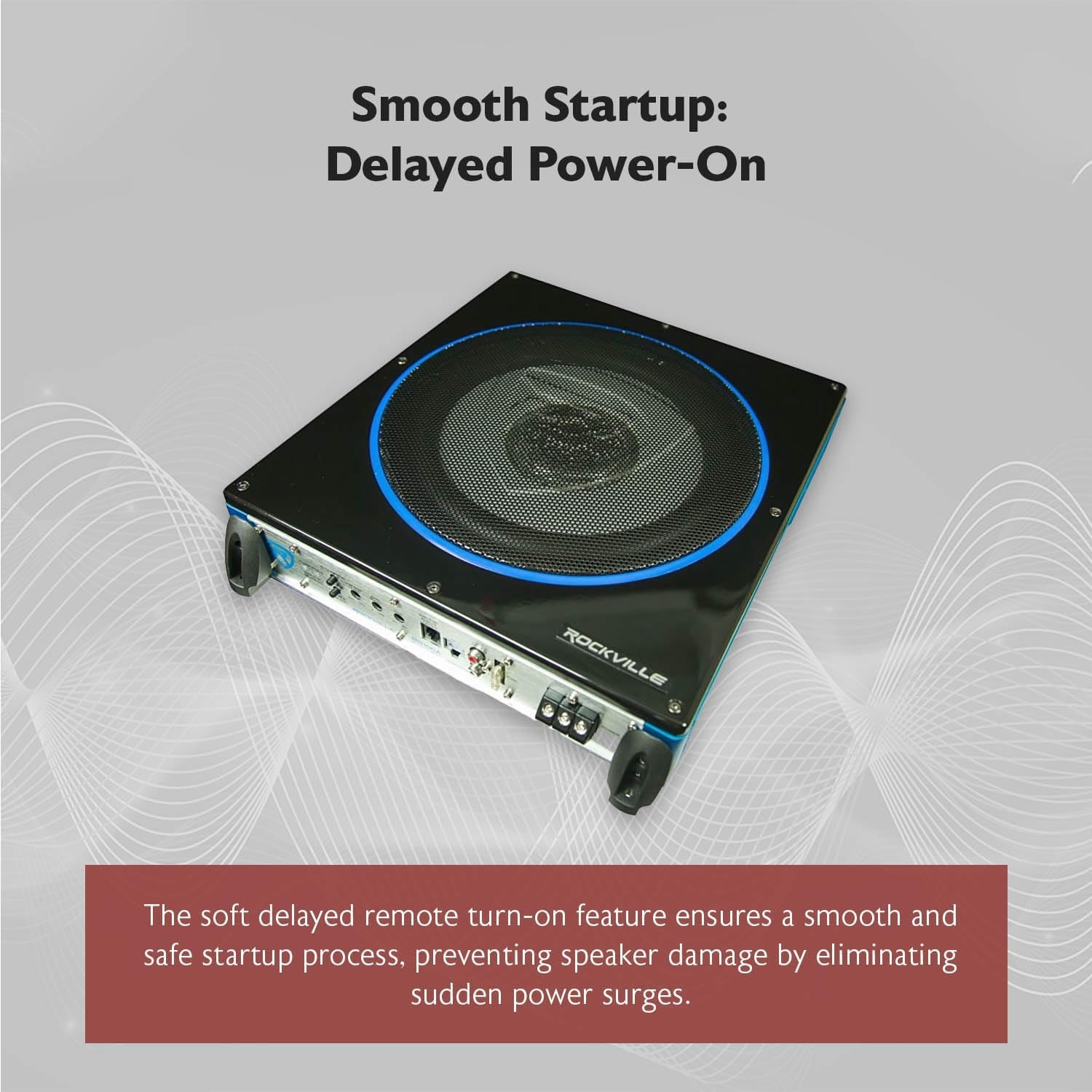 Rockville RW10CA 800W Peak Slim 10" Active Powered Car Subwoofer, Built-in Amp, Hardwired Remote Control, Low Profile Design for Compact Car Audio Systems - Image 15