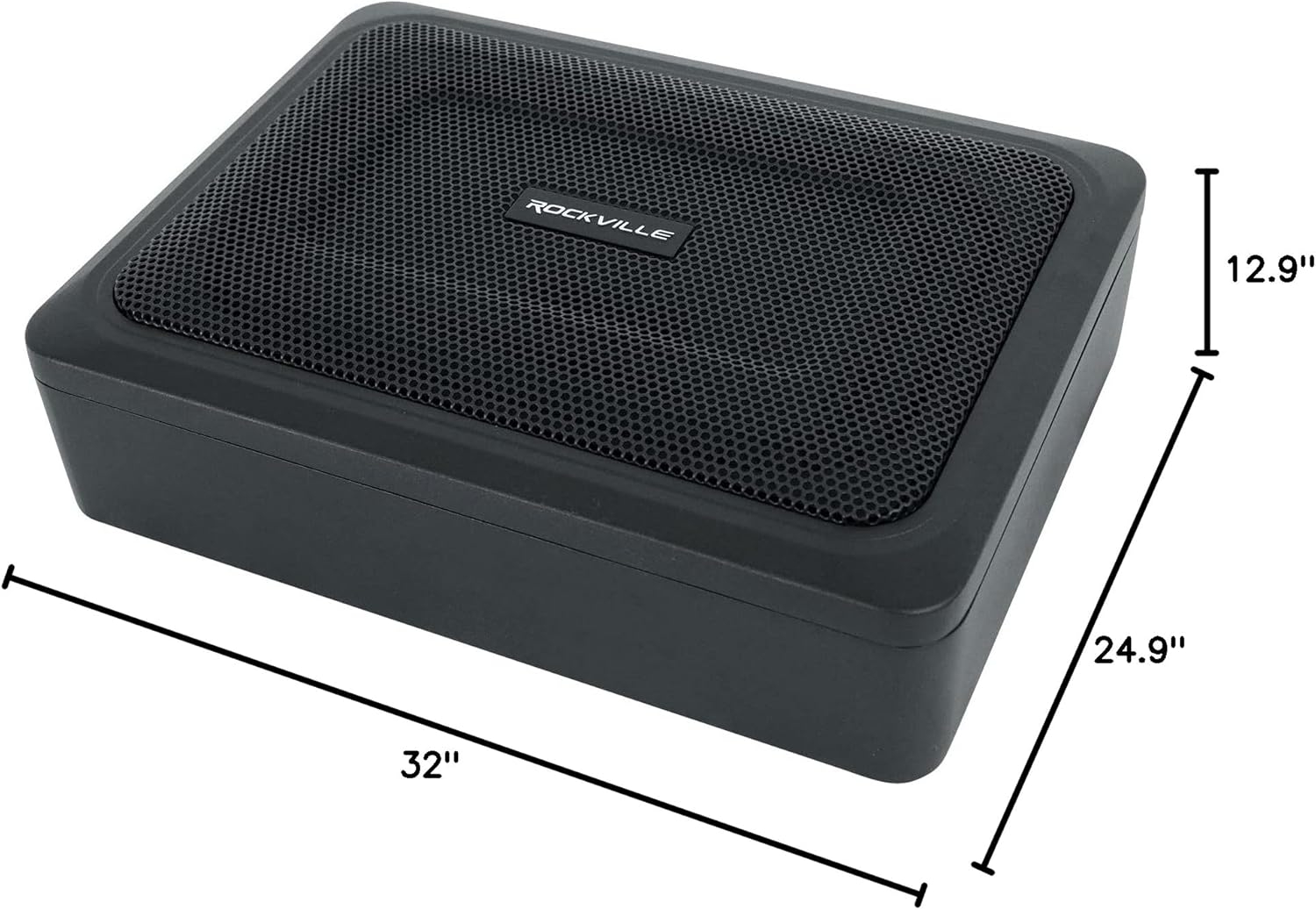 Rockville RW10CA 800W Peak Slim 10" Active Powered Car Subwoofer, Built-in Amp, Hardwired Remote Control, Low Profile Design for Compact Car Audio Systems - Image 27