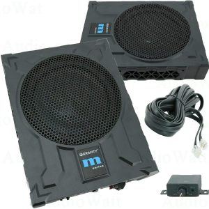 Gravity GRWF10 10-Inch 550 Watts Car Audio Under Seat Subwoofer Powerful Loud Speaker Pro Audio Active Aluminum Super Slim with High Power Long-Throw 10” Truck Bass Sub