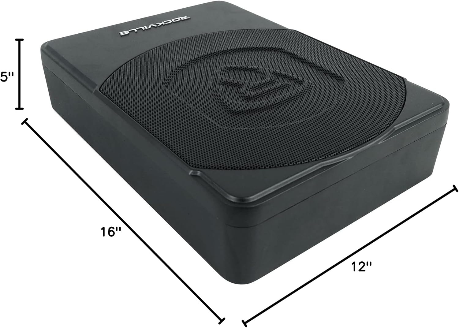 Rockville SS10P 800W Slim Under-Seat Active Car/Truck Subwoofer, Built-in Amp, Wired Remote Bass Knob, Cast Aluminum, for Car Audio Upgrades - Image 9