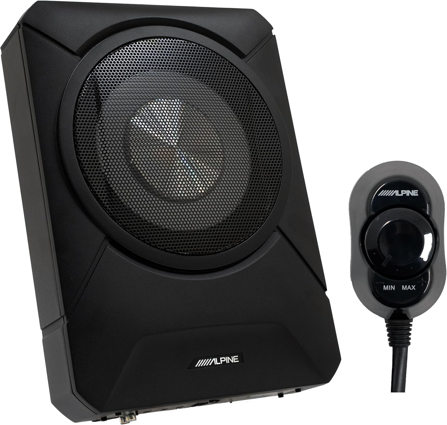 Alpine PWE-S800 8" Compact Powered Subwoofer – Premium Bass in a Small Package