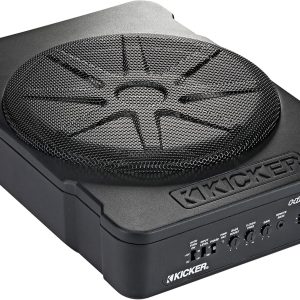 KICKER 46HS10 Hideaway Compact Powered Subwoofer, 10-Inch