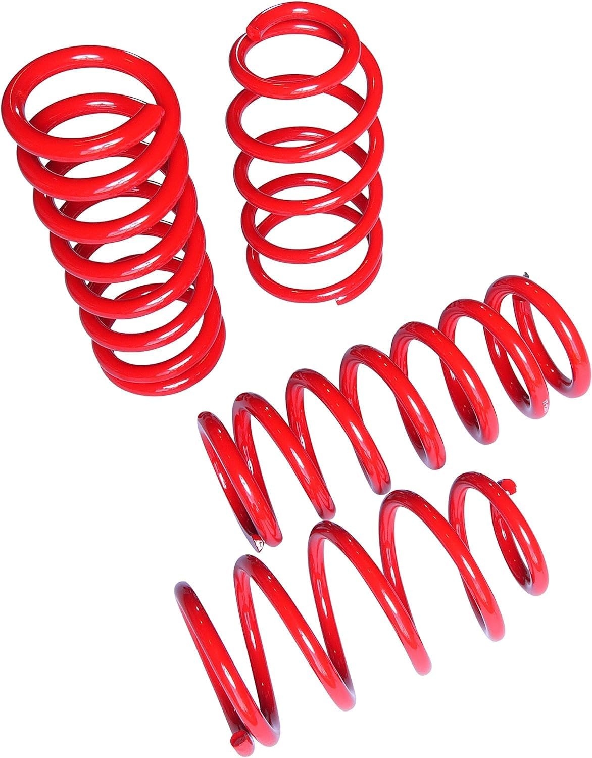 Lowering Springs Compatible With 2005-2010 Charger Magnum 300C 1.8”F/1.9”R Red - Image 6