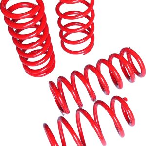 Performance Lowering Springs Compatible For 2015+ Mustang1.7”F/1.8”R Red