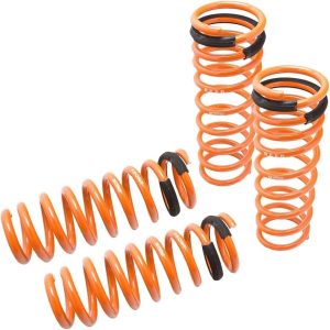 Megan MR-LS-ATL04 SAE 9254 Cold Wounded Steel Orange Powdercoated Street-Version Lowering Springs Kit
