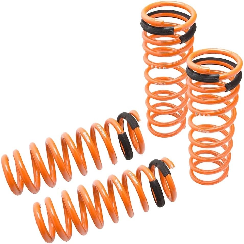 Megan MR-LS-ATL04 SAE 9254 Cold Wounded Steel Orange Powdercoated Street-Version Lowering Springs Kit