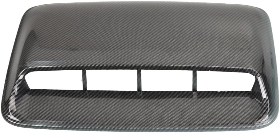 Car Air Flow Decorative,hood air vents for car,Intake Hood Scoop Turbo Bonnet Vent Cover, (Black) - Image 8