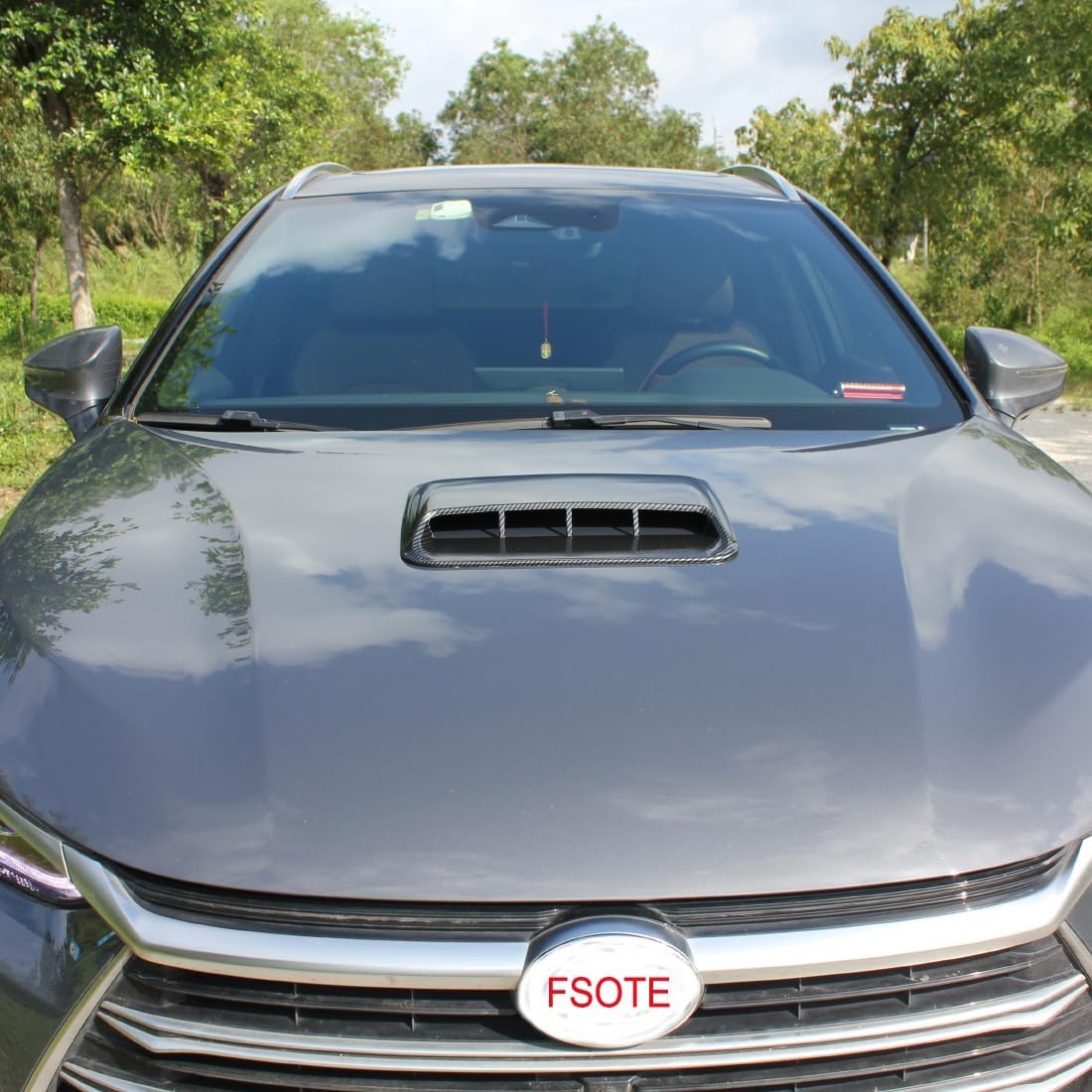 Car Air Flow Decorative,hood air vents for car,Intake Hood Scoop Turbo Bonnet Vent Cover, (Black) - Image 10