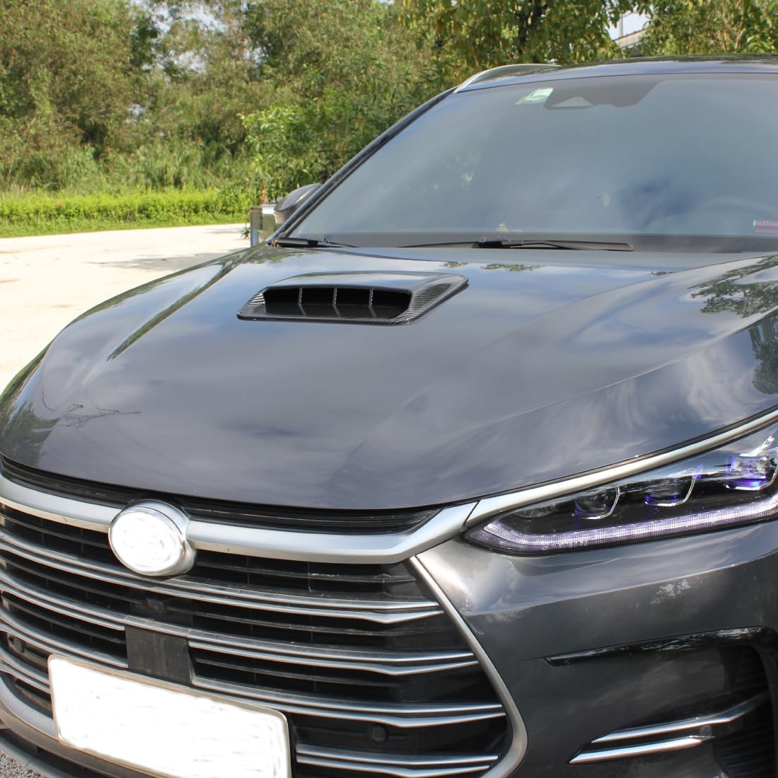 Car Air Flow Decorative,hood air vents for car,Intake Hood Scoop Turbo Bonnet Vent Cover, (Black) - Image 11