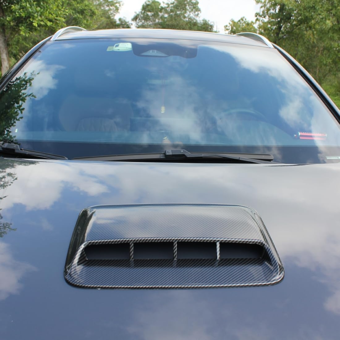 Car Air Flow Decorative,hood air vents for car,Intake Hood Scoop Turbo Bonnet Vent Cover, (Black) - Image 14