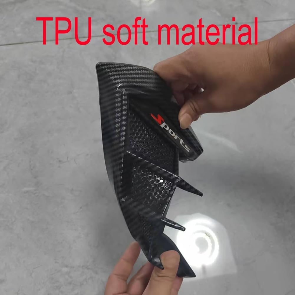 Universal Car Fender Side Vents-Air Flow Intake Hole Grille-Side Marker Air Wing Vent Trim Cover - Fender Decorative Spoiler-The Whole Back is Double-Sided Glue (Black) - Image 13