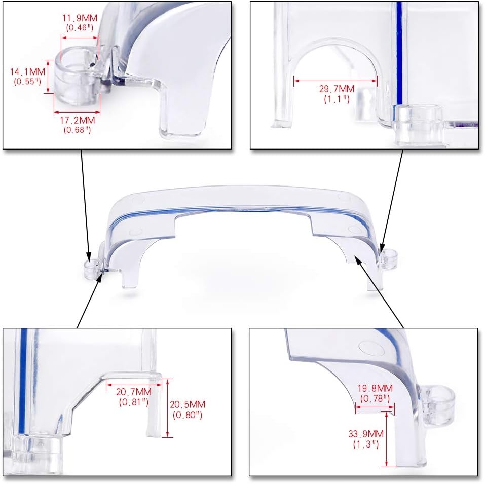PTNHZ Clear CAM Cover Timing Belt Cover Turbo CAM Pulley Compatible Relacement for 92-05 Toyota Supra 2JZ 2JZGTE Lexus 3.0L Non-VVTI - Image 5