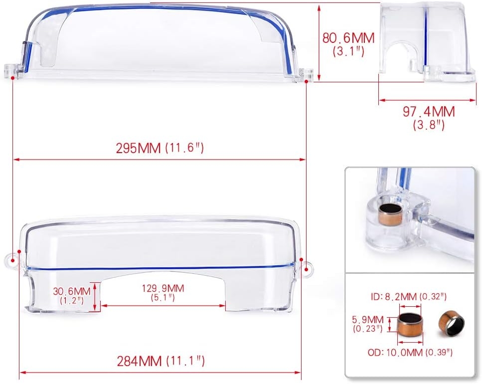 PTNHZ Clear CAM Cover Timing Belt Cover Turbo CAM Pulley Compatible Relacement for 92-05 Toyota Supra 2JZ 2JZGTE Lexus 3.0L Non-VVTI - Image 6