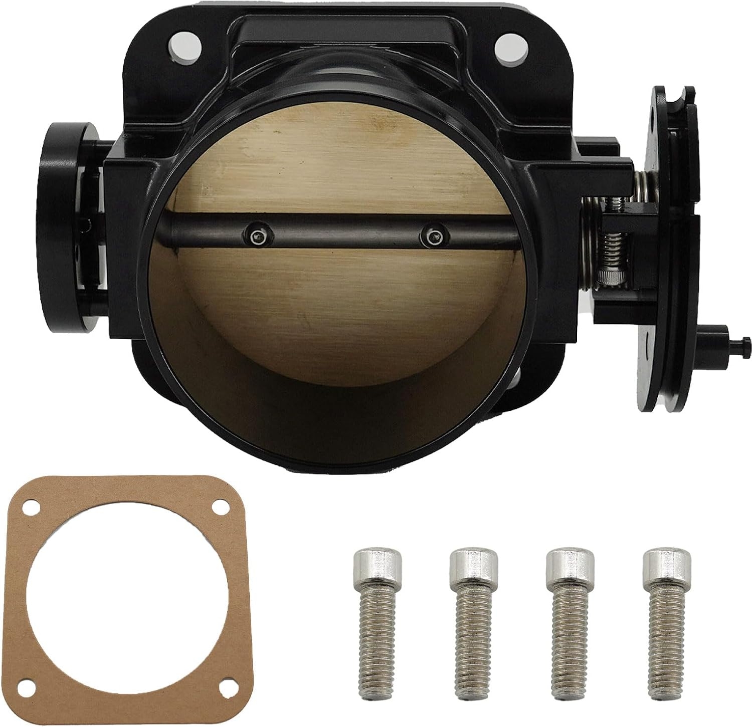 90mm Billet Throttle Body 2JZ GE for 1992-2002 Supra SC300 IS300 GS300 2J (Black)