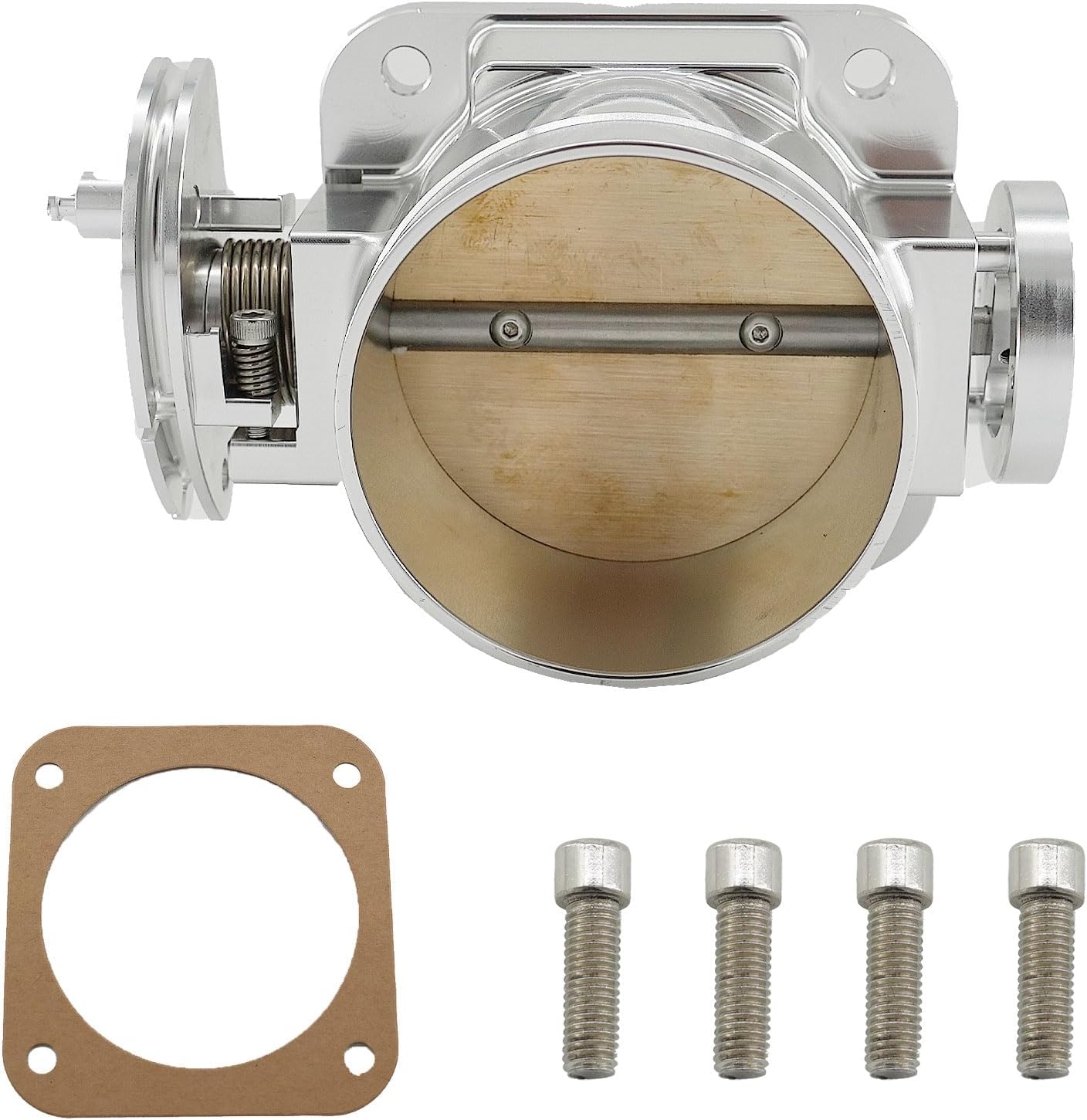 90mm Billet Throttle Body 2JZ GE for 1992-2002 Supra SC300 IS300 GS300 2J (Black) - Image 4