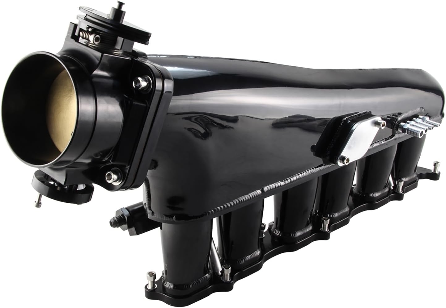 Intake Manifold Fuel Rail 90mm Throttle Body For Toyota Supra MK4 2JZ-GTE JZA80 Black