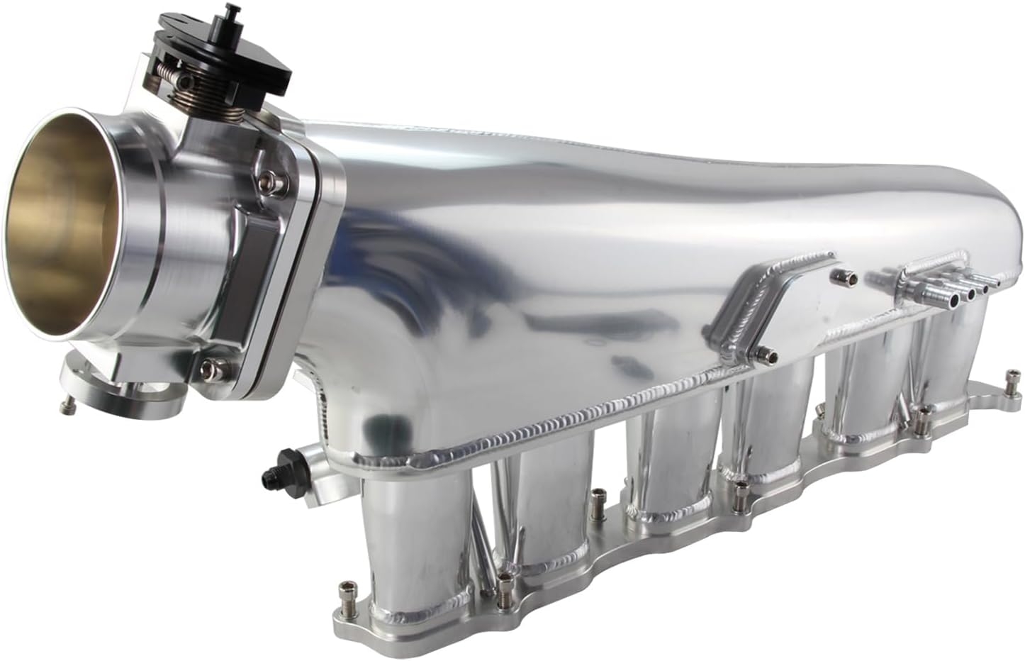 Intake Manifold Fuel Rail 90mm Throttle Body For Toyota Supra MK4 2JZ-GTE JZA80 Black - Image 7