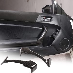 YIWANG ABS Carbon Fiber Inner Door Handles Covers Interior Decoration Trim for Subaru BRZ Toyota 86 2013-2020 Car Accessories (Carbon Fiber)