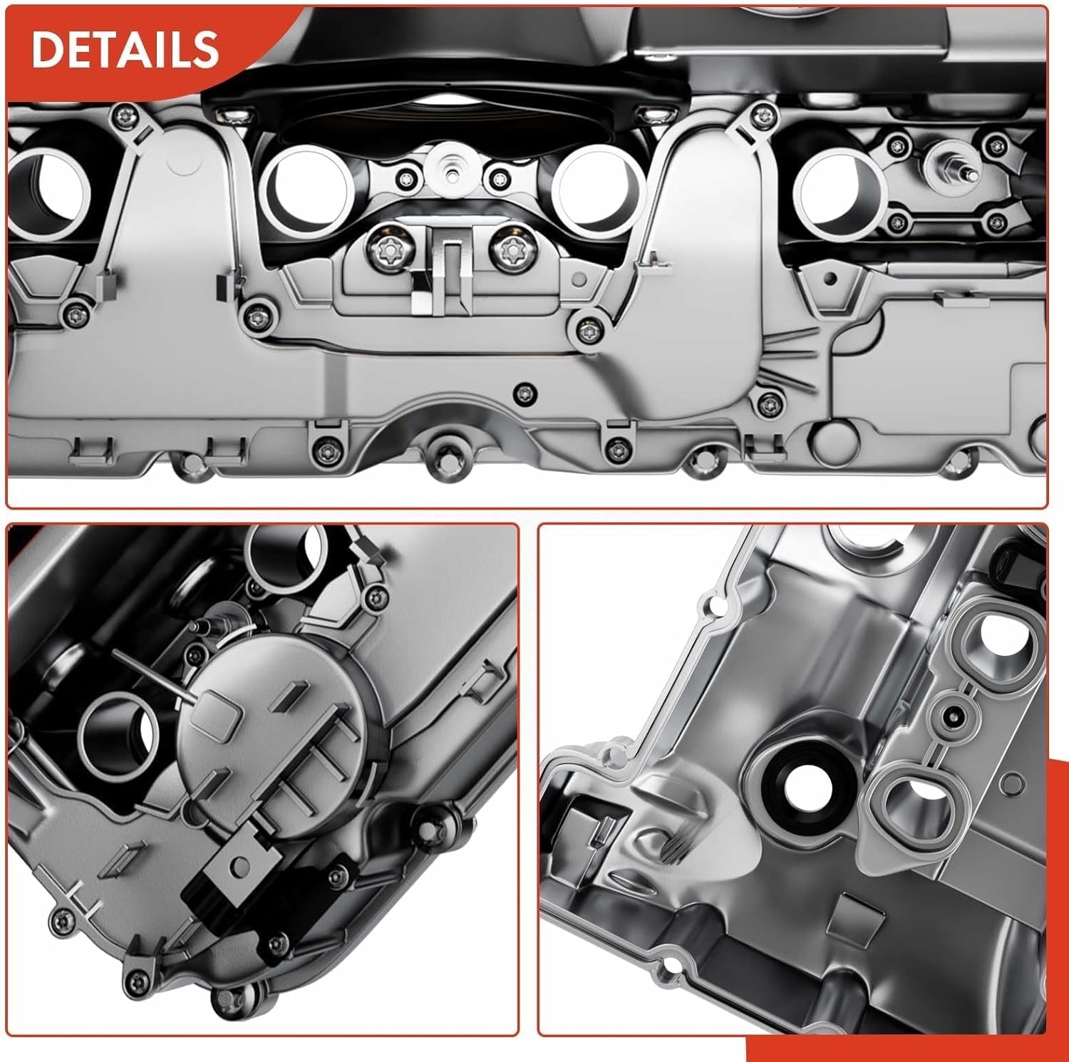 A-Premium Engine Valve Cover - Compatible with BMW Vehicles - 2.5L, 3.0L - 125i, 128i, 130i, 323i, 328i, 525i, 528i, 530i, X3, X5, Z4 - E60 E70 E82 E83 E84 E89 E90 E92 - Replace 11127552281 - Image 26