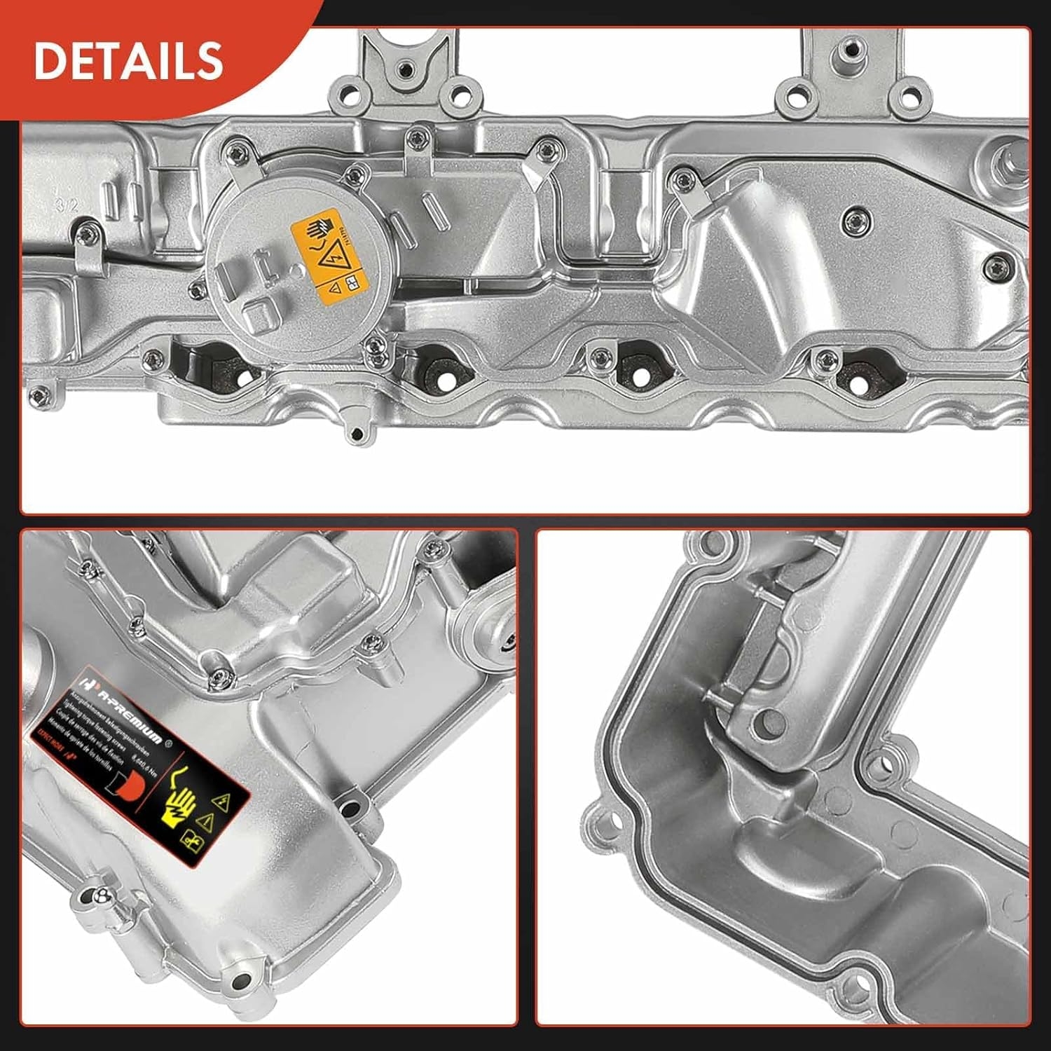 A-Premium N55 Engine Valve Cover Kit with Gasket -Oil Cap Compatible with 2011-2019 BMW Model - 328i 335i 435i 530i 535i 640i 740i 740Li (xDrive) X3 X5 X6, 3.0L Turbo, Replace 11127570292 - Image 15