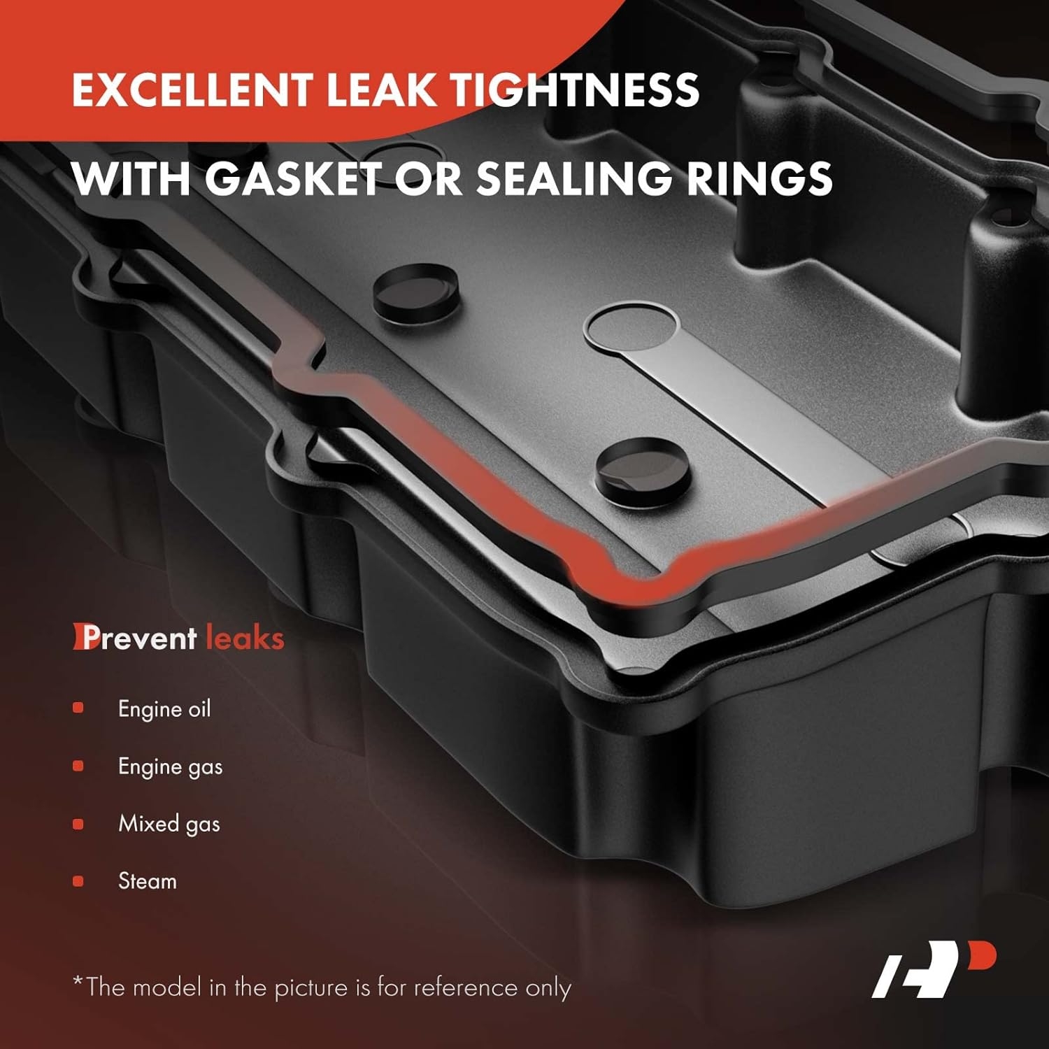 A-Premium Front Rear Engine Valve Cover Compatible with Honda Accord 2008-2012, Accord Crosstour 2010-2011, Pilot 2012-2015, Odyssey 2008-2010, Ridgeline 2009-2014, Crosstour & Acura RDX 2013-2015, TL - Image 2