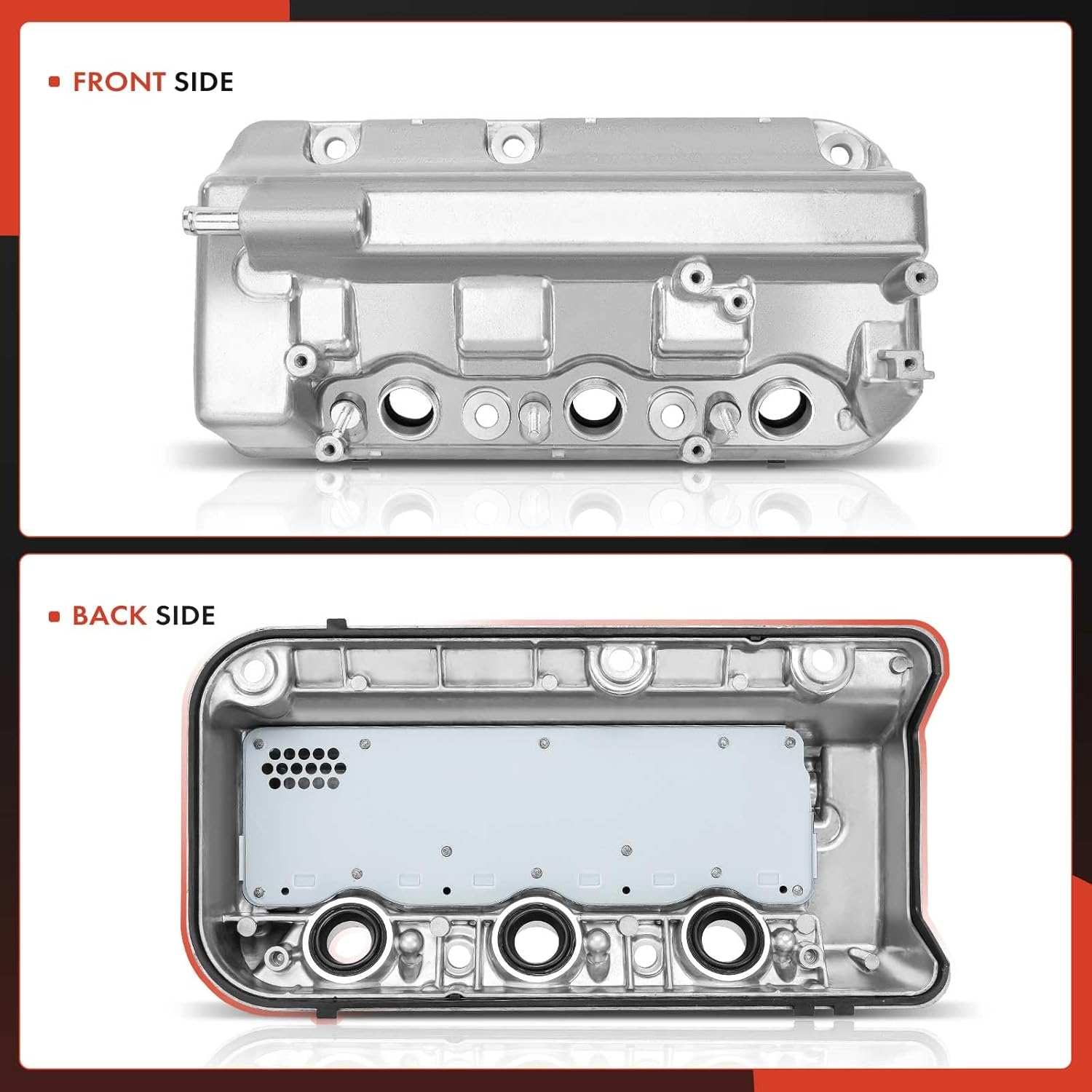A-Premium Front Rear Engine Valve Cover Compatible with Honda Accord 2008-2012, Accord Crosstour 2010-2011, Pilot 2012-2015, Odyssey 2008-2010, Ridgeline 2009-2014, Crosstour & Acura RDX 2013-2015, TL - Image 9