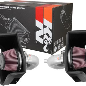 K&N Cold Air Intake System: High-Flow Air Filter, Increase Performance & Acceleration: Compatible with 2018-2025 Genesis/Kia G70, Stinger, 69-5318TS