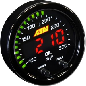 AEM 30-0302 X-Series Temperature Gauge, Black