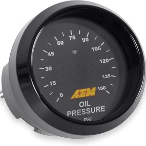 AEM 30-4407 0-150 PSI Oil Pressure Gauge