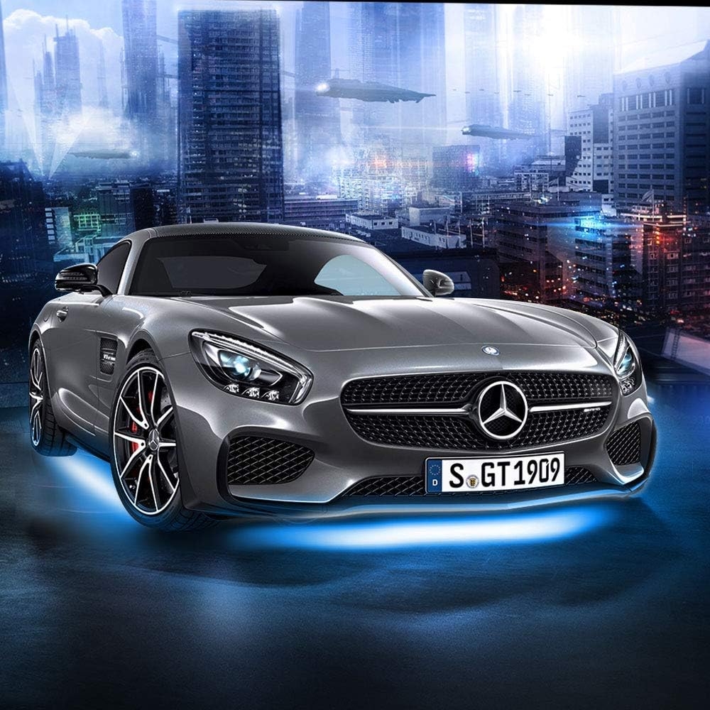 Car Underglow Lights, Bluetooth Dream Color Chasing StripLights Kit, 6 PCS Waterproof Exterior Car Lights with APP Control, 12V 300 LEDs Underbody Lights for All Cars - Image 7