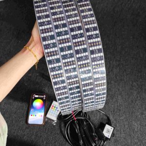 Lighting – 5 Row RGB Dream Color Chasing 15.5″ Wheel Rim Lights for Car Truck Brightest Five Rolls Tire Rings Lighting Off-Road SUV Pickup Dynamic Turn Signal Brake Reserve